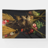Giuseppe Arcimboldo - Vier seizoenen in één hoofd Spandoek (Horizontaal)