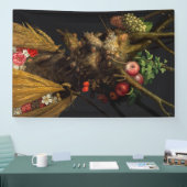Giuseppe Arcimboldo - Vier seizoenen in één hoofd Spandoek (Beurs)