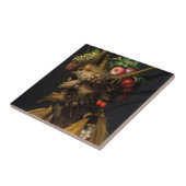 Giuseppe Arcimboldo - Vier seizoenen in één hoofd Tegeltje (Zijkant)
