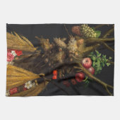 Giuseppe Arcimboldo - Vier seizoenen in één hoofd Theedoek (Horizontaal)