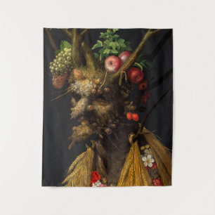 Giuseppe Arcimboldo - Vier seizoenen in één hoofd Wandkleed
