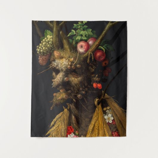 Giuseppe Arcimboldo - Vier seizoenen in één hoofd Wandkleed (Voorkant)