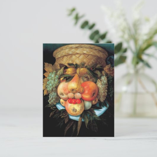 Giuseppe Arcimboldo - Vruchtmandje Briefkaart (Staand voorkant)
