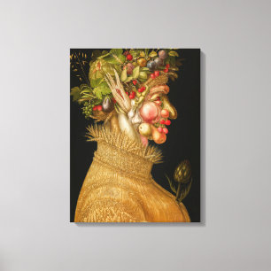 Giuseppe Arcimboldo - Zomer Canvas Afdruk