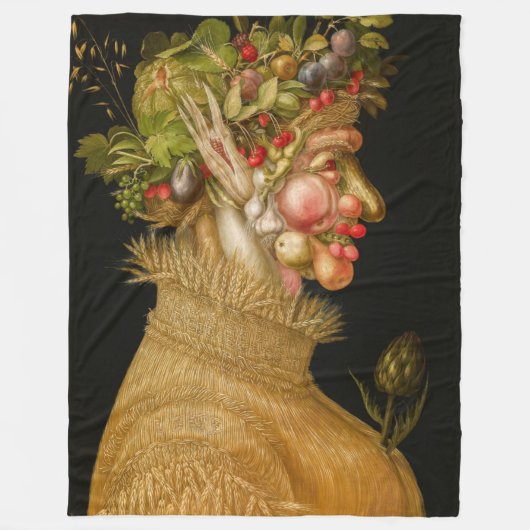 Giuseppe Arcimboldo - zomer Fleece Deken (Voorkant)