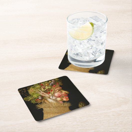 Giuseppe Arcimboldo - zomer Kartonnen Onderzetters (Insitu)