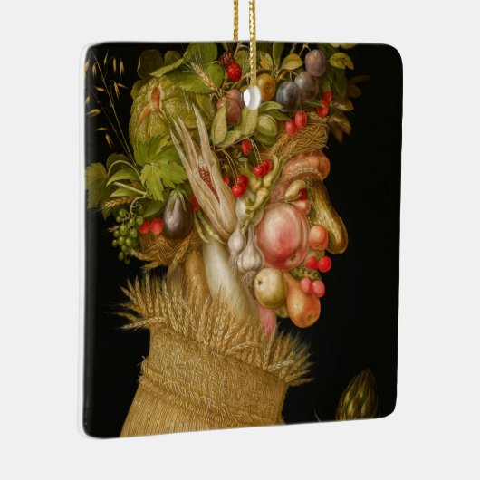 Giuseppe Arcimboldo - zomer Keramisch Ornament (Rechts)