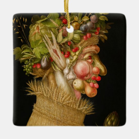Giuseppe Arcimboldo - zomer Keramisch Ornament (Voorkant)
