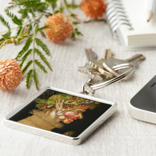 Giuseppe Arcimboldo - zomer Sleutelhanger (Zijkant)