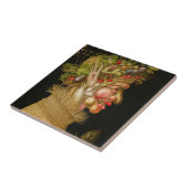 Giuseppe Arcimboldo - zomer Tegeltje (Zijkant)