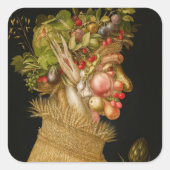 Giuseppe Arcimboldo - zomer Vierkante Sticker (Voorkant)