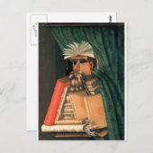 Giuseppe Arcimboldo's Librarian Briefkaart (Voorkant / Achterkant)
