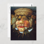 Giuseppe Arcimboldo's Omkeerbare Hoofd met mandje Briefkaart (Voorkant / Achterkant)