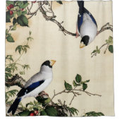 Giuseppe Castiglione - Kersenbloesems Fine Art Douchegordijn (Voorkant)