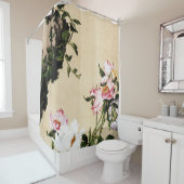 Giuseppe Castiglione - Paeony Fine Art Douchegordijn (In situ)