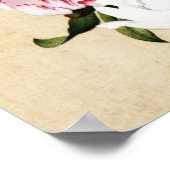Giuseppe Castiglione - Paeony Fine Art Poster (Hoek)