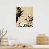 Giuseppe Castiglione - Paeony Fine Art Poster (Keuken)