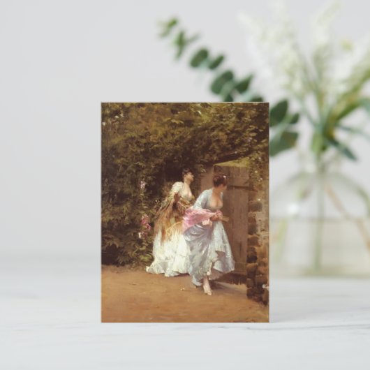 Giuseppe de Nittis - Terug van Dance Briefkaart (Staand voorkant)