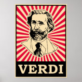 Giuseppe Fortunino Francesco Verdi Poster (Voorkant)