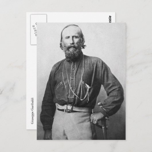 Giuseppe Garibaldi Briefkaart (Voorkant / Achterkant)