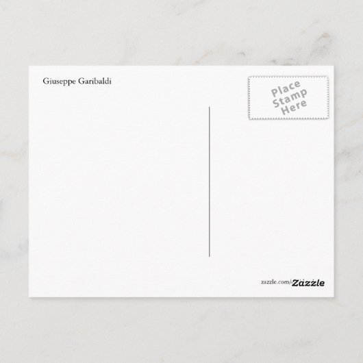 Giuseppe Garibaldi Briefkaart (Achterkant)