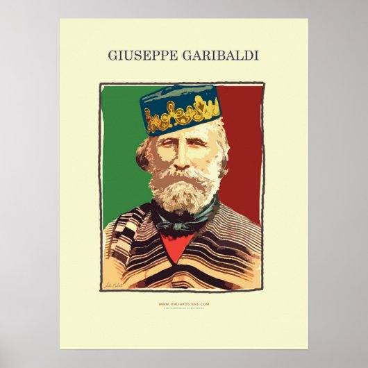 Giuseppe Garibaldi Poster (Voorkant)
