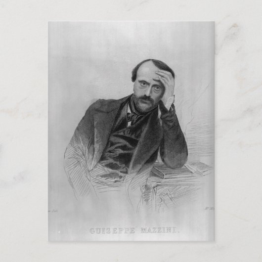 Giuseppe Mazzini Briefkaart (Voorkant)