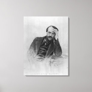 Giuseppe Mazzini Canvas Afdruk