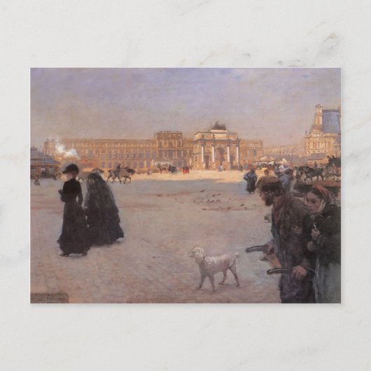Giuseppe Nittis - De ruïnes van de Tuileries Briefkaart (Voorkant)