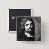 Giuseppe Ribera Vierkante Button 5,1 Cm (Voorkant /achterkant)