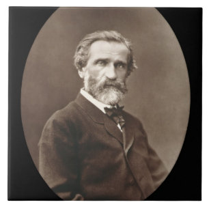 Giuseppe Verdi (1813-1901) van 'Galerie Contempor' Tegeltje