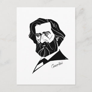 Giuseppe Verdi Briefkaart