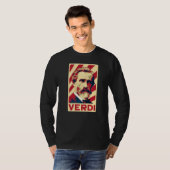Giuseppe Verdi Classical Music Composer Retro T-shirt (Voorkant volledig)