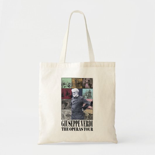 Giuseppe Verdi de Opera Tour parodie merch Tote Bag (Voorkant)