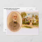 GIUSEPPE VERDI EN ZIJN BIRTHPLACE AAN DE RONCOLE BRIEFKAART (Voorkant / Achterkant)