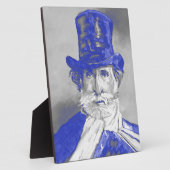 Giuseppe Verdi Fotoplaat (Zijkant)