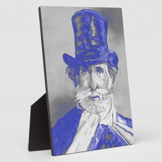 Giuseppe Verdi Fotoplaat (Zijkant)