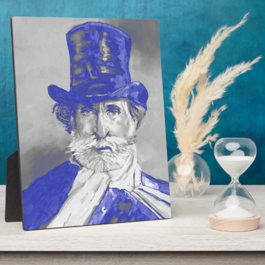 Giuseppe Verdi Fotoplaat (Zijkant)