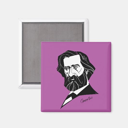 Giuseppe Verdi Magneet (Voorkant / Achterkant)