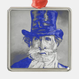 Giuseppe Verdi Metalen Ornament