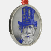 Giuseppe Verdi Metalen Ornament (Rechts)