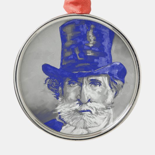 Giuseppe Verdi Metalen Ornament (Voorkant)