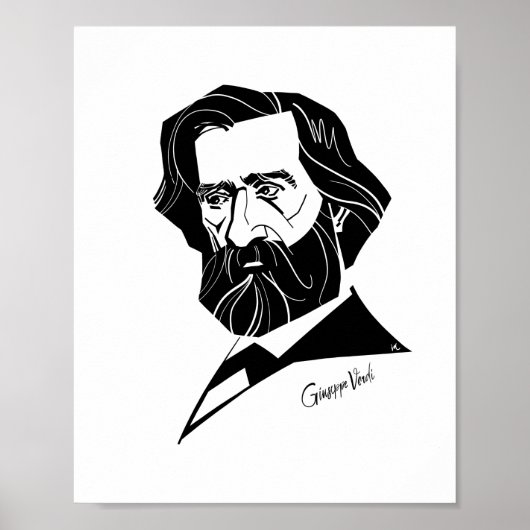 Giuseppe Verdi Poster (Voorkant)
