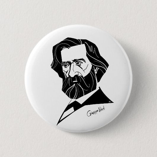 Giuseppe Verdi Ronde Button 5,7 Cm (Voorkant)