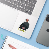 Giuseppe Verdi Sticker (Laptop met iPhone)