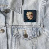 Giuseppe Verdi Vierkante Button 5,1 Cm (In situ)