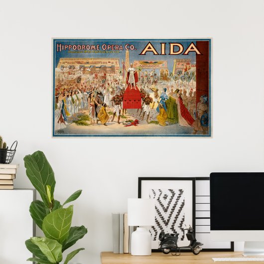 Giuseppe Verdi's Aida Poster (Thuiskantoor)