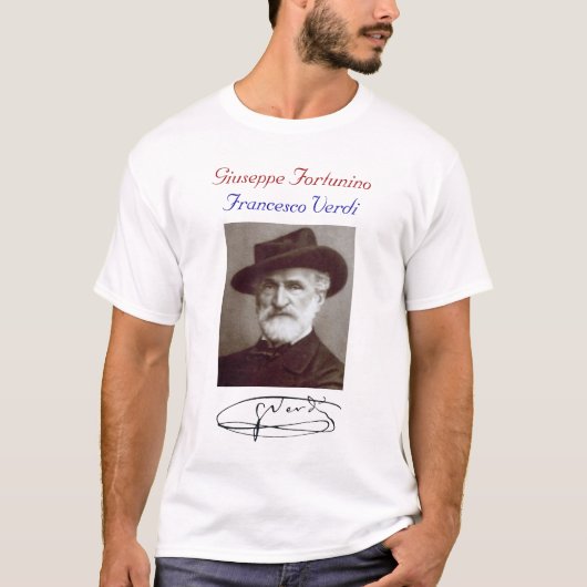 GIUSEPPI FORTUNINO FRANCESCO VERDI T-SHIRT (Voorkant)