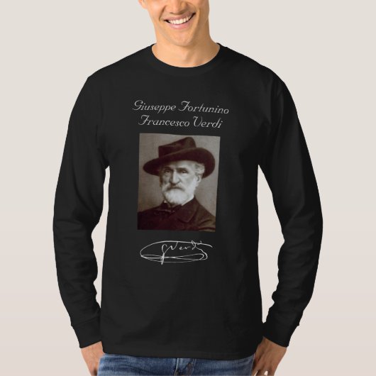 GIUSEPPI FORTUNINO FRANCESCO VERDI T-SHIRT (Voorkant)