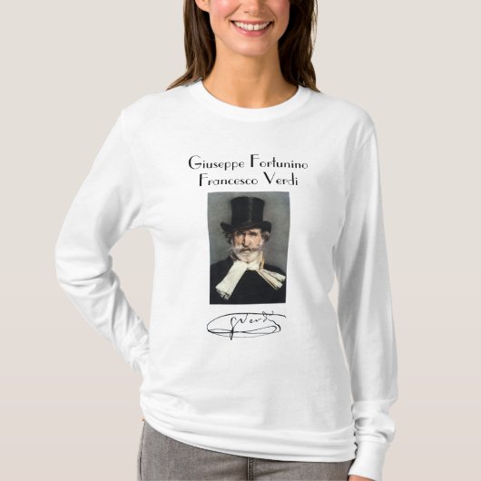 GIUSEPPI FORTUNINO FRANCESCO VERDI T-SHIRT (Voorkant)